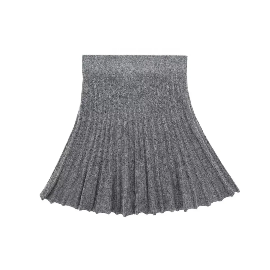 A&A Turtle Neck Knitted Sweater Skirt Set