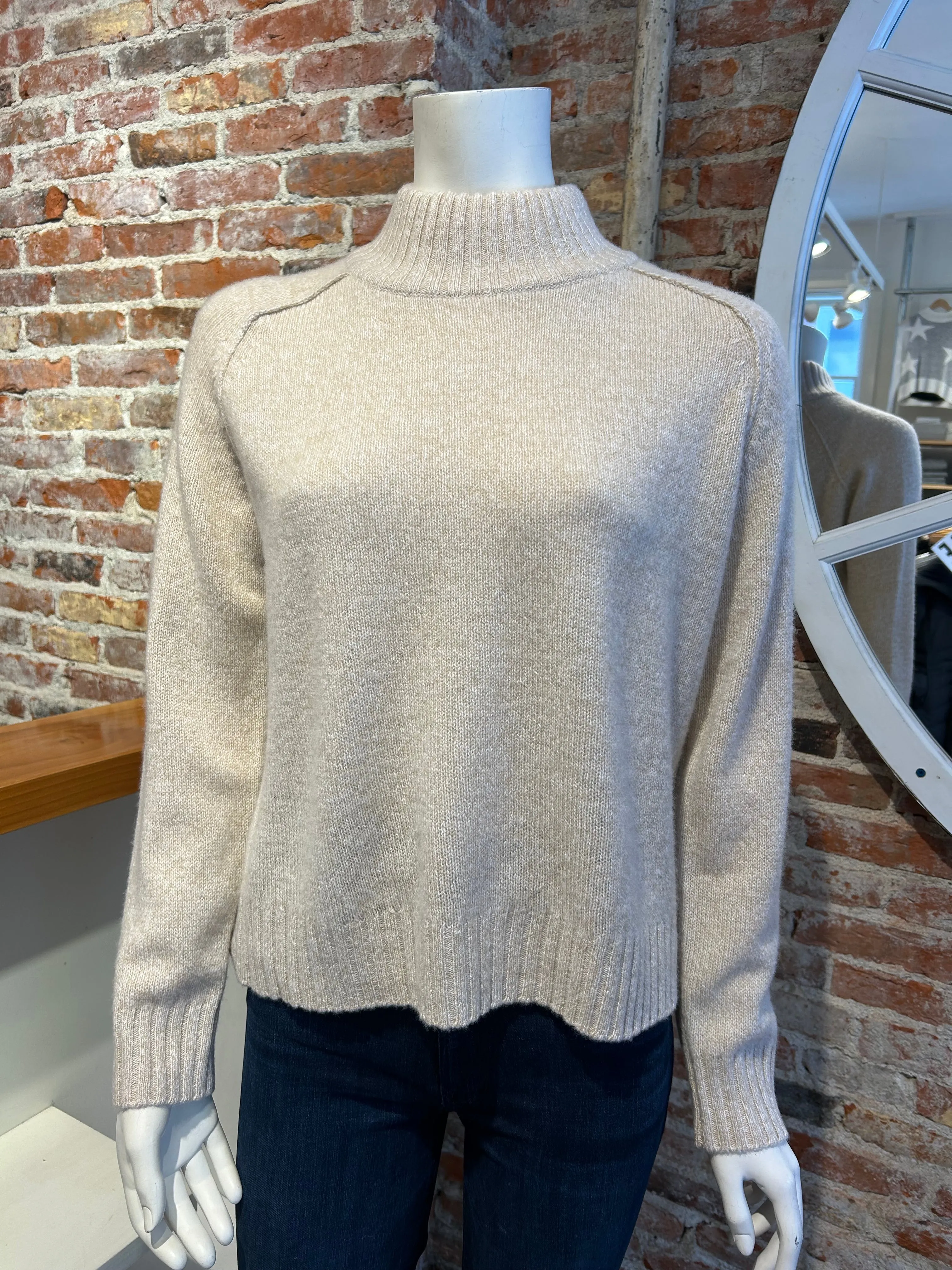 ALASHAN CASHMERE BRYNN MARLED TURTLENECK