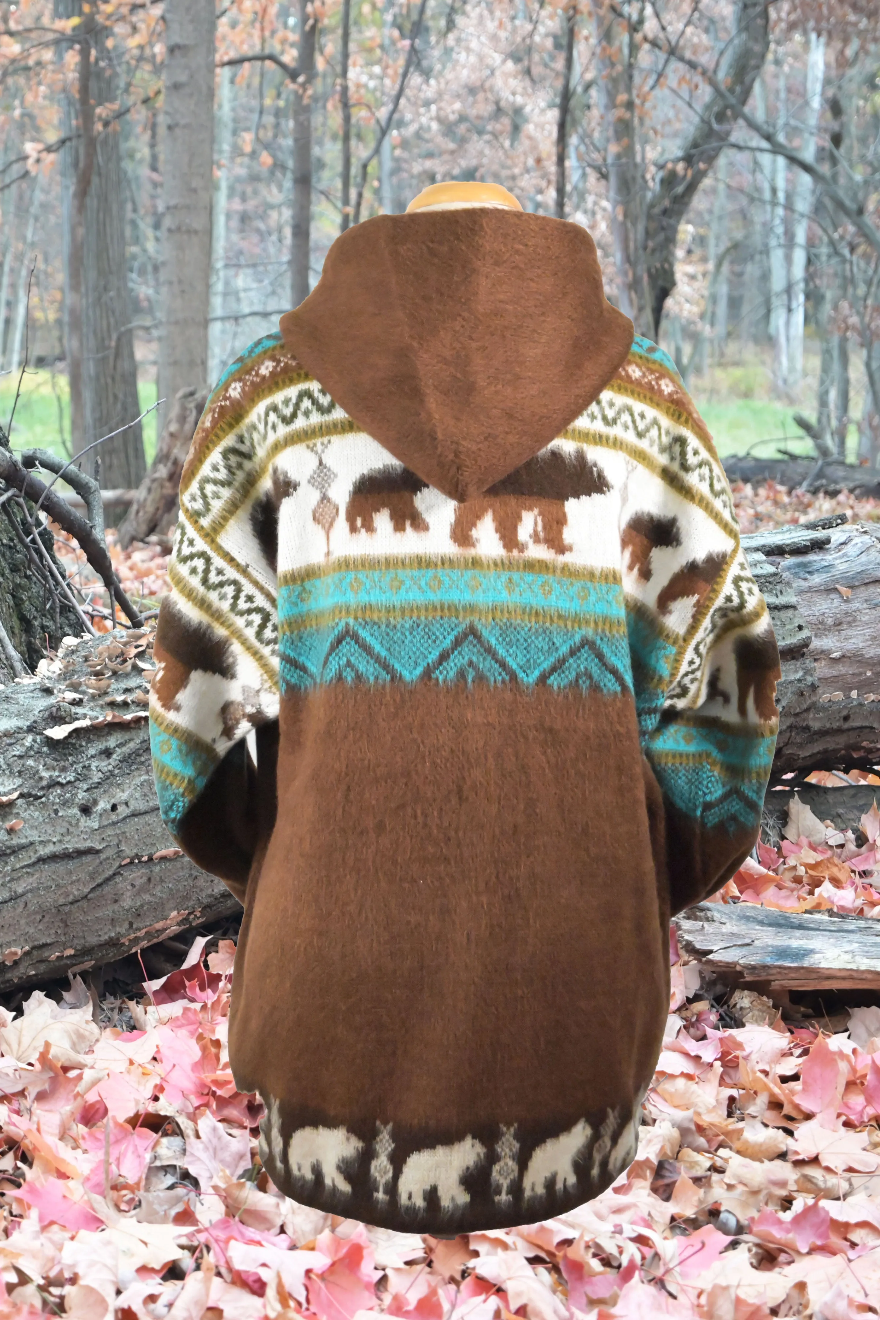 AlpacaChill brown Bear  Heavyweight  Alpaca blend Hoodie