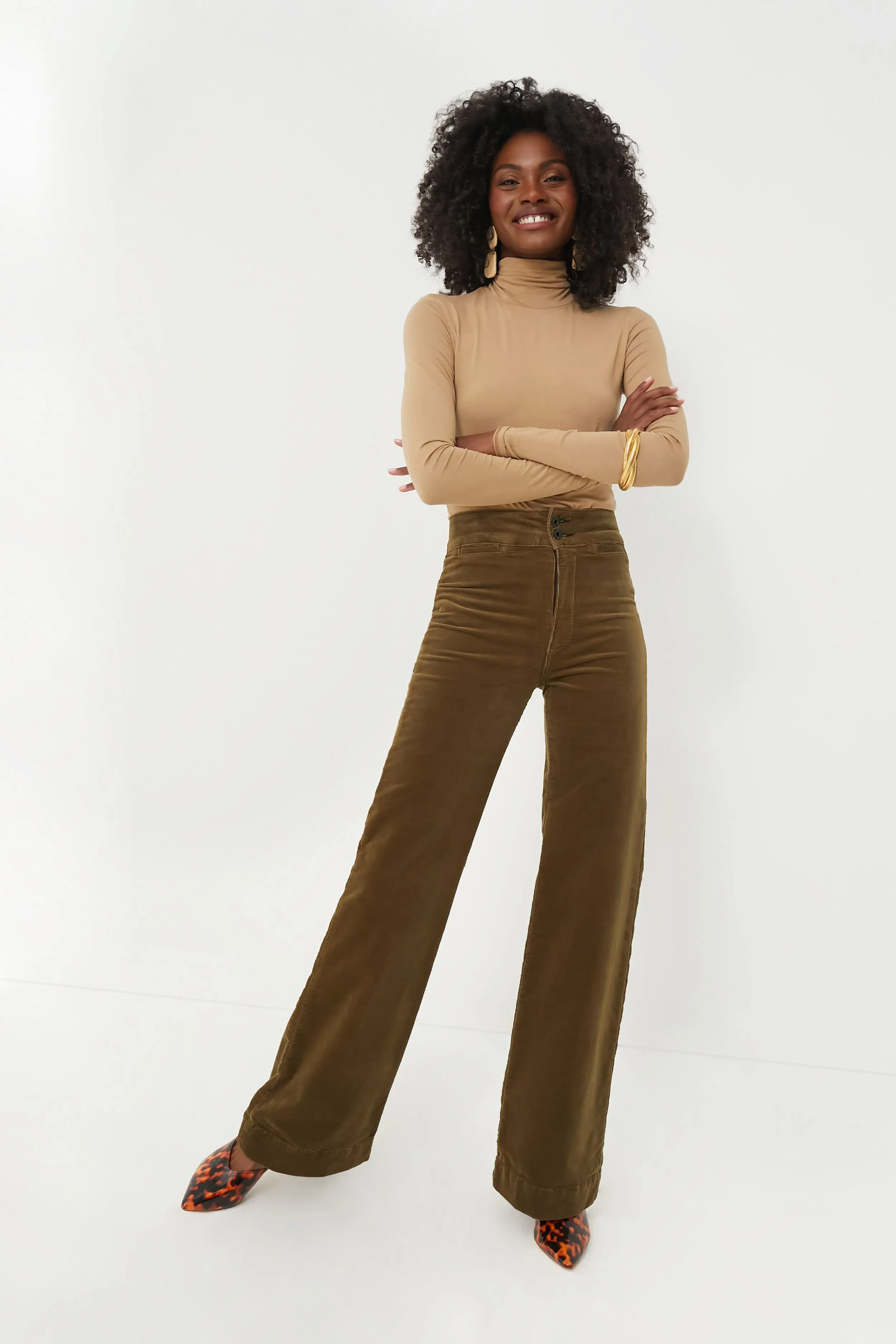 Army Corduroy Brighton Wide Leg