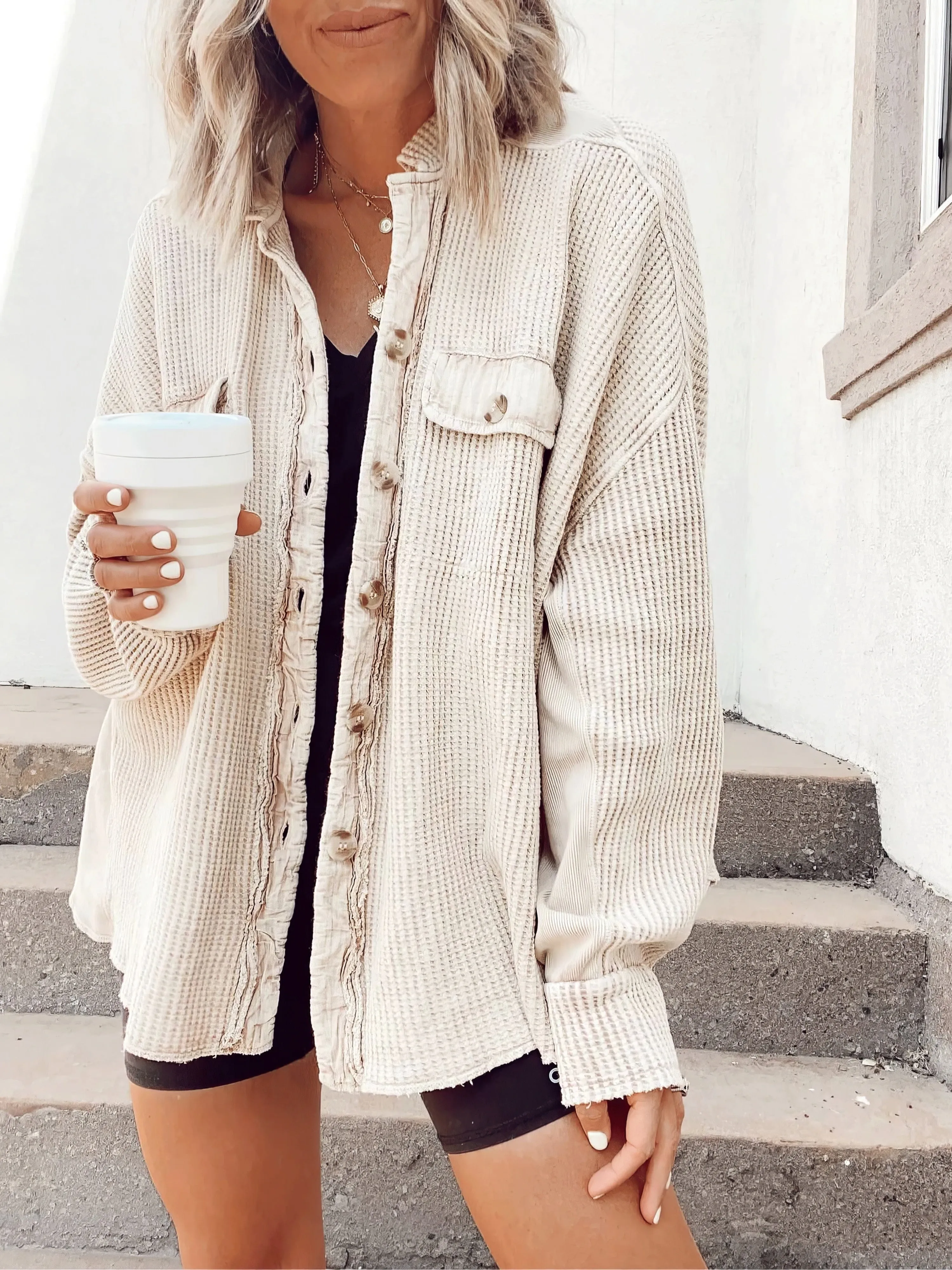 Black Long Knit Cardigan