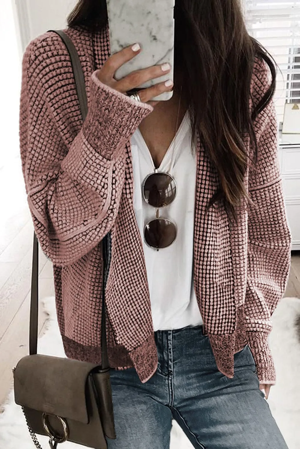 Black Long Knit Cardigan