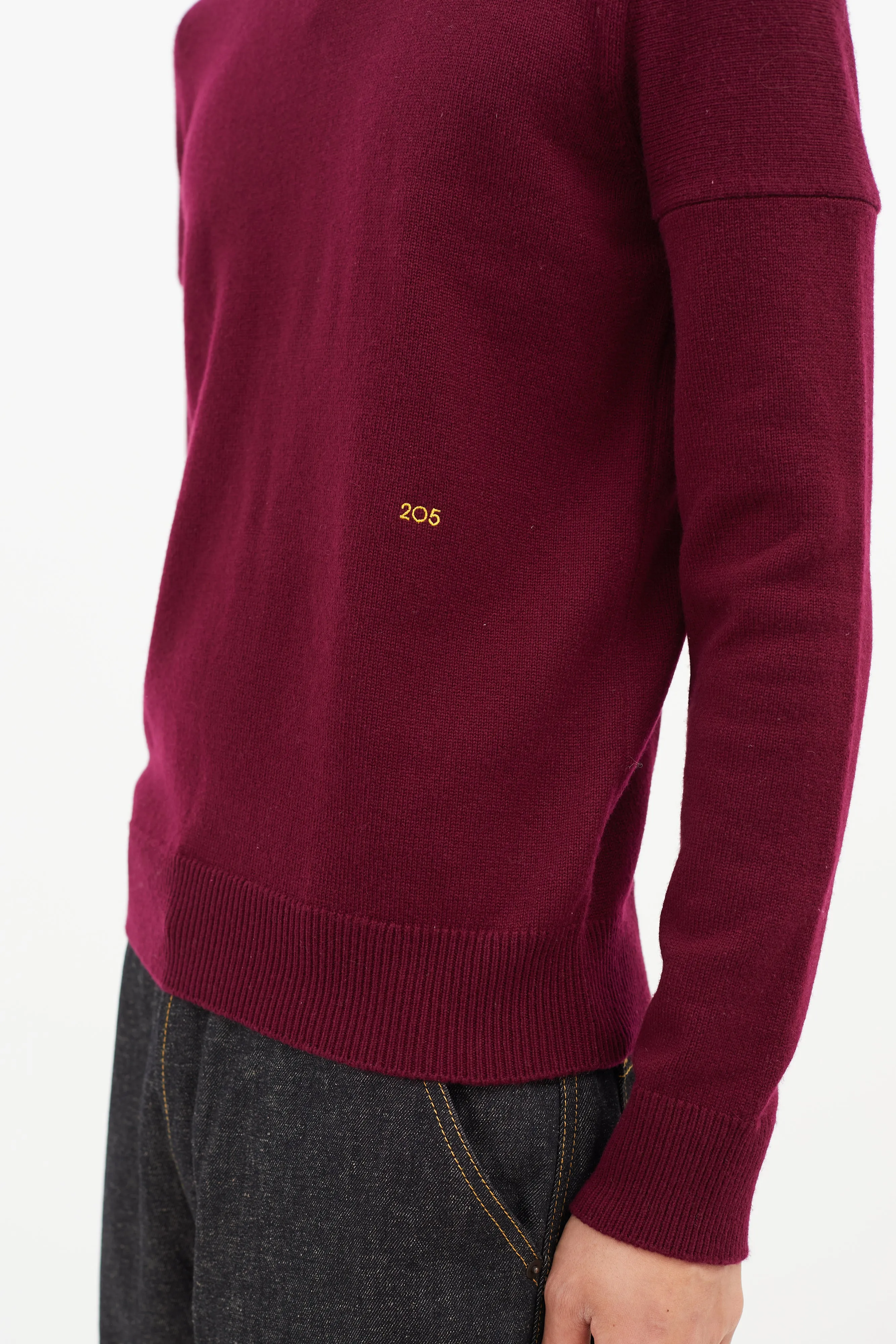 Burgundy Cashmere Turtleneck