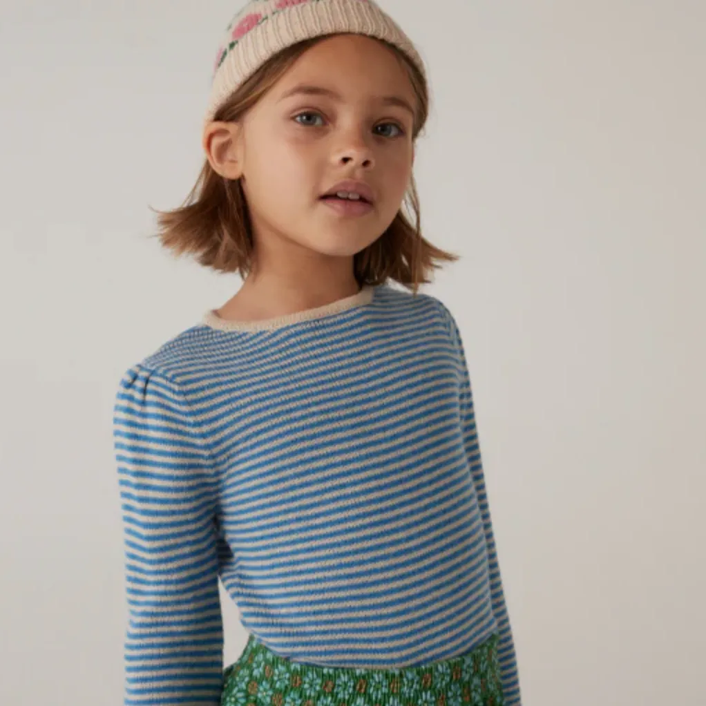 CLEOPHEE SWEATER STRIPE BLUE