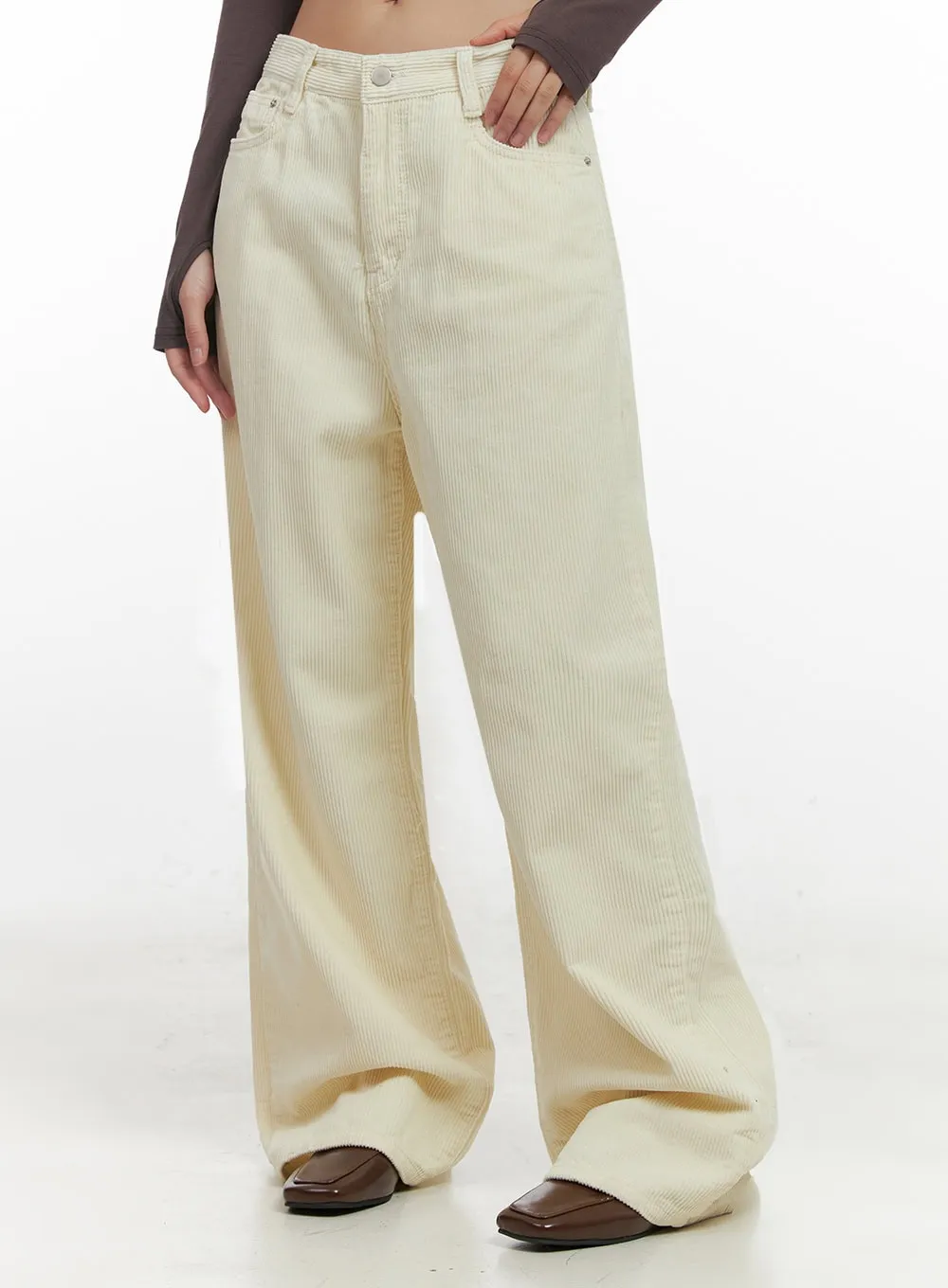 Corduroy Dream Wide Leg Pants IN415