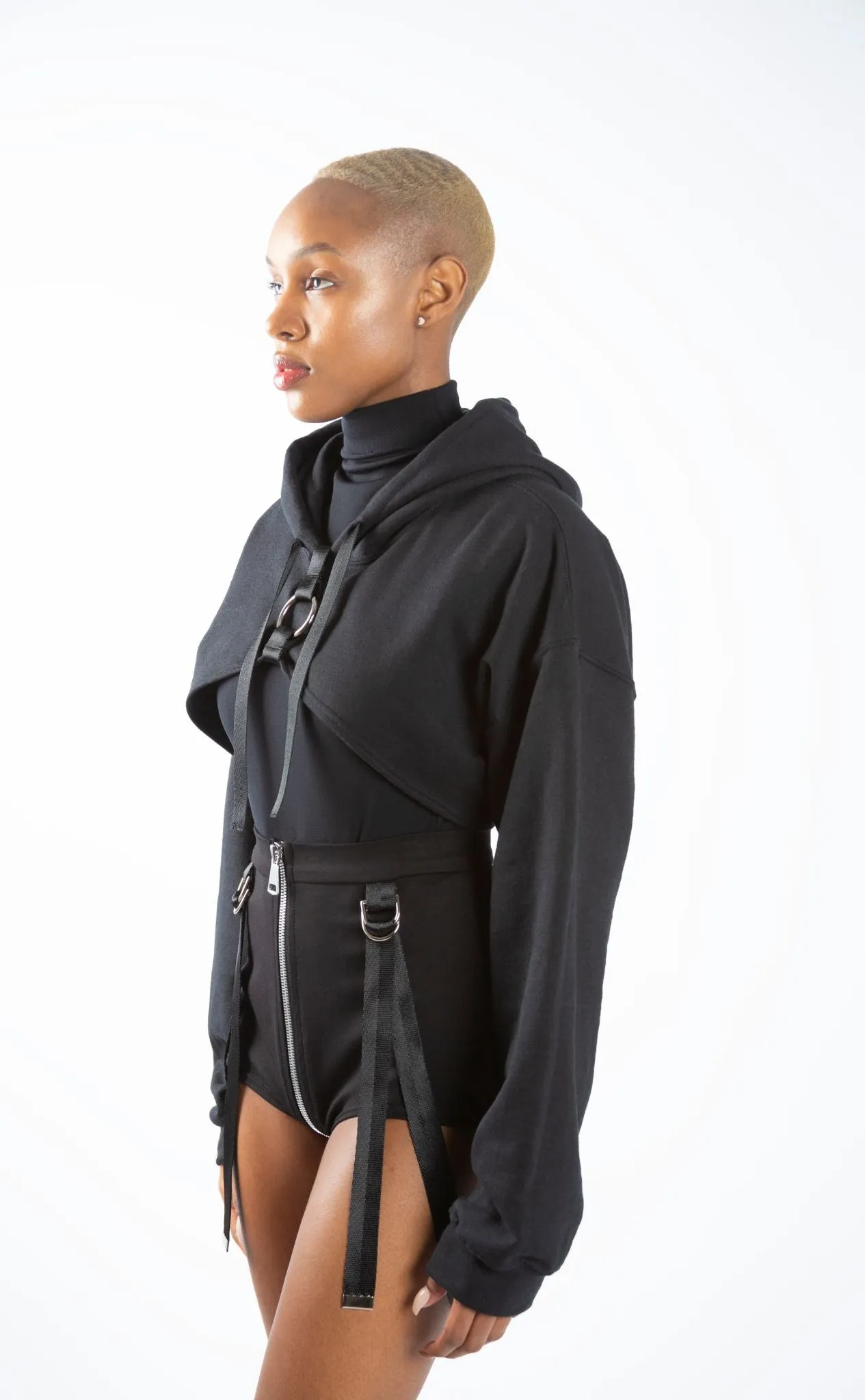 Crop Harness Hoodie