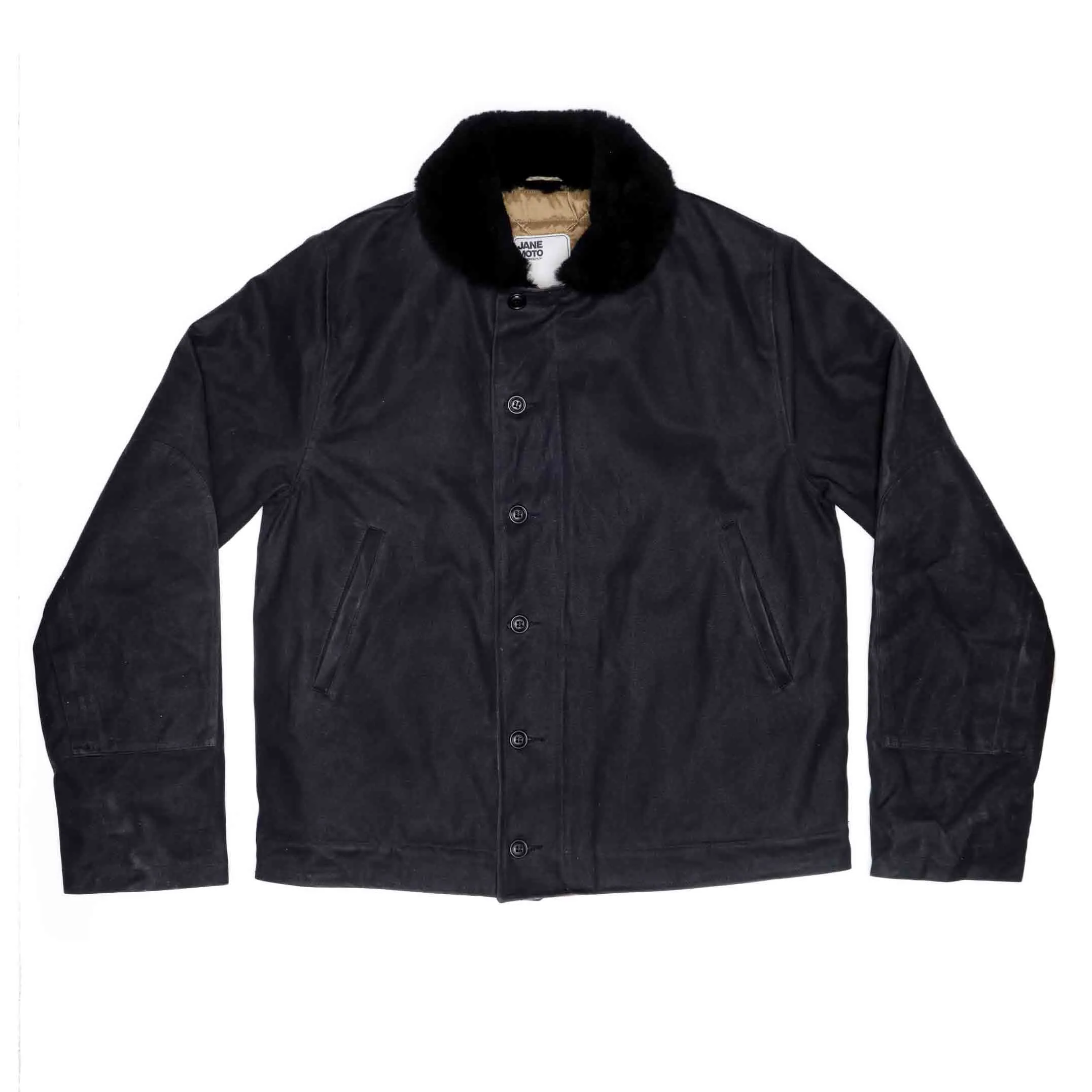 Deck Jacket - Black Shearling