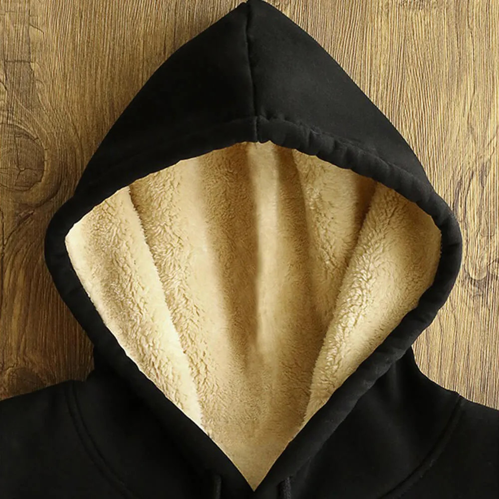 Dibs On The Mechanic Wrench Fleece Sherpa Lined Hoodie