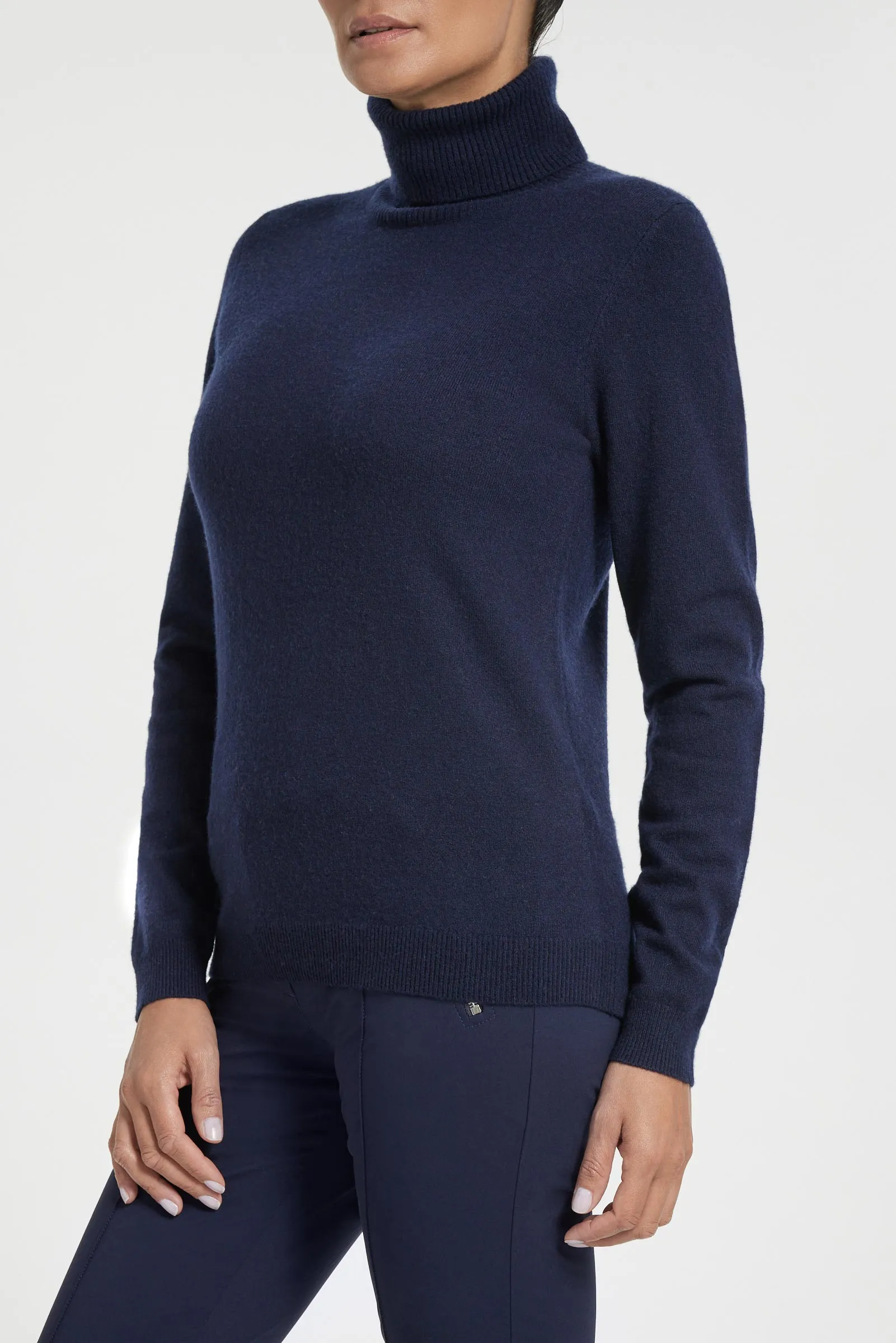 Emily Cashmere Turtleneck Sweater