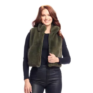 Faux Fur Le Mink Zip Vest