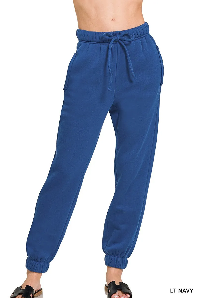 Fleece Joggers w/ Pocket*