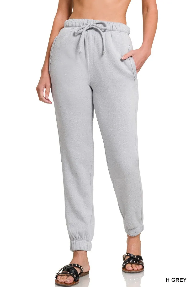 Fleece Joggers w/ Pocket*