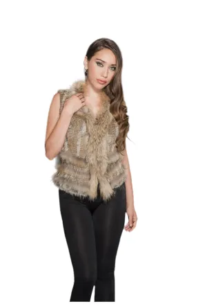 Genuine Rabbit fur Vest