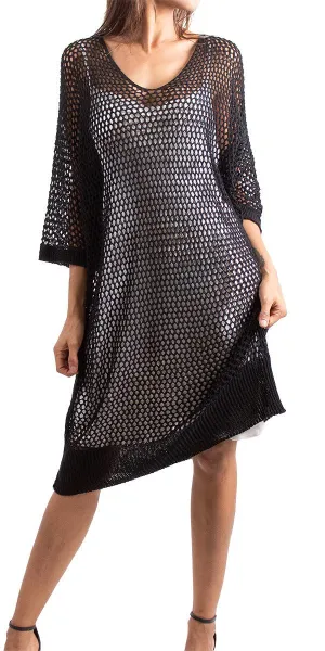 Ginavra Knit Mesh Dress Cover Up