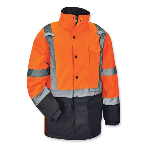 Glowear 8384 Class 3 Hi-vis Quilted Thermal Parka, 2x-large, Orange, Ships In 1-3 Business Days