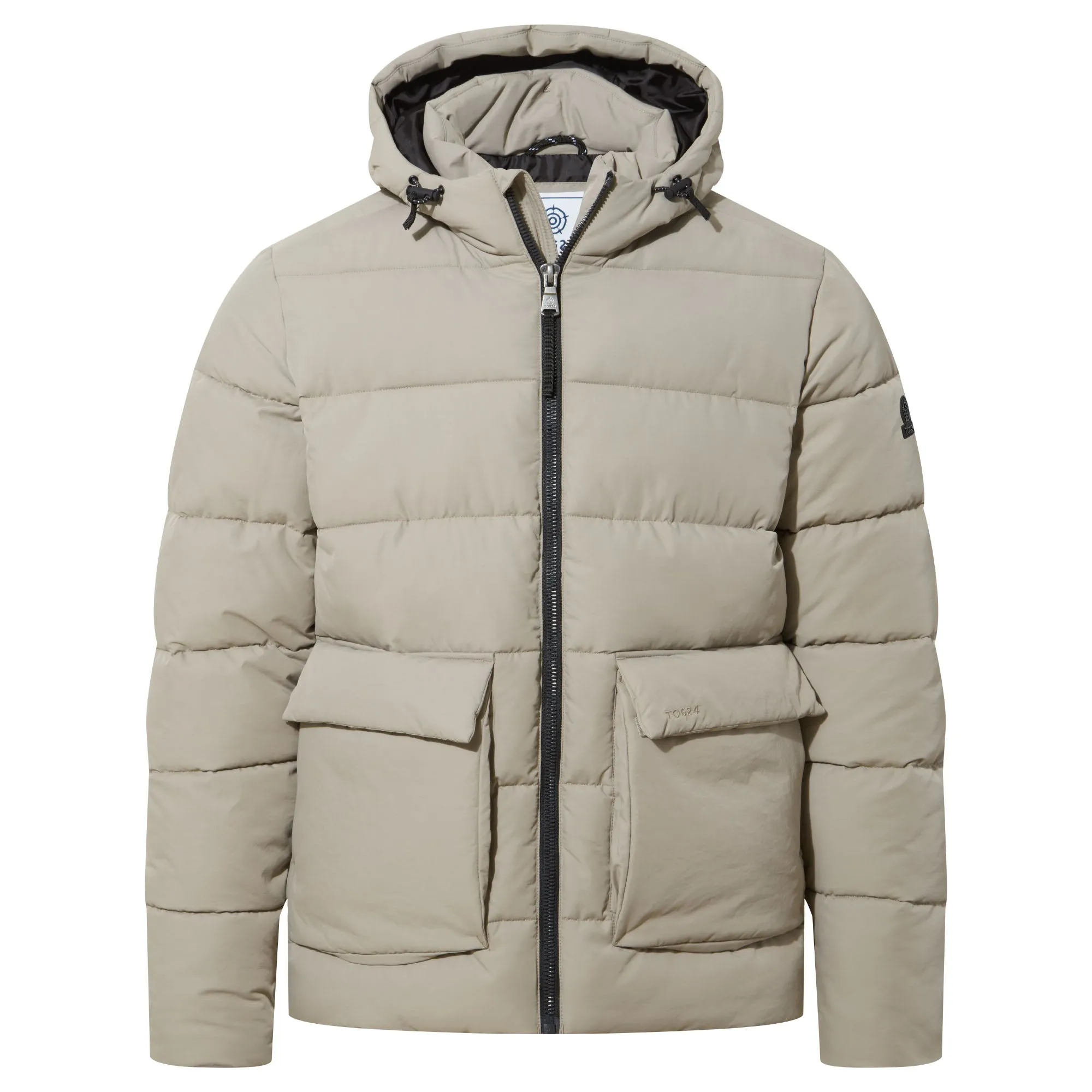 Hamilton Mens Padded Parka - Dark Taupe