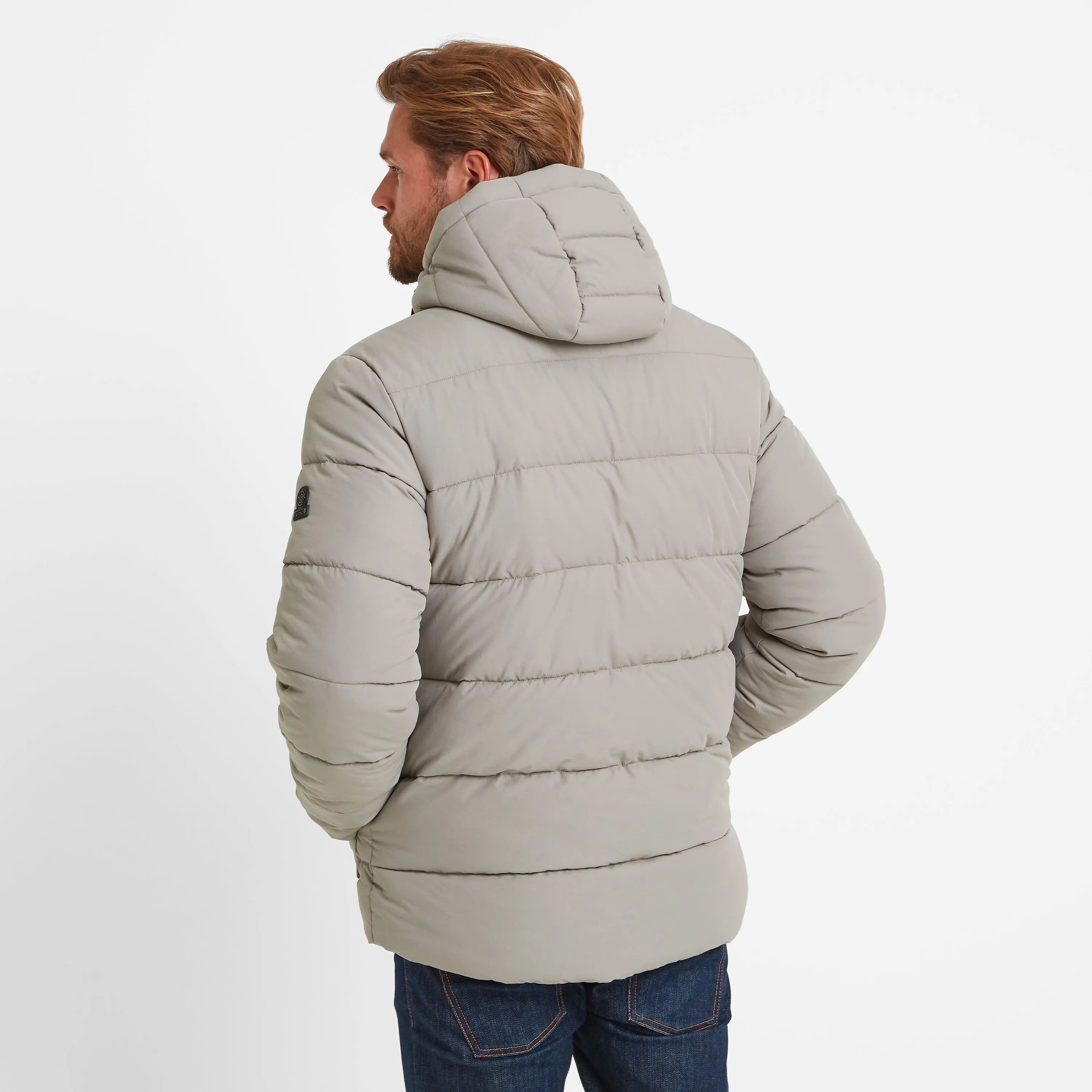 Hamilton Mens Padded Parka - Dark Taupe