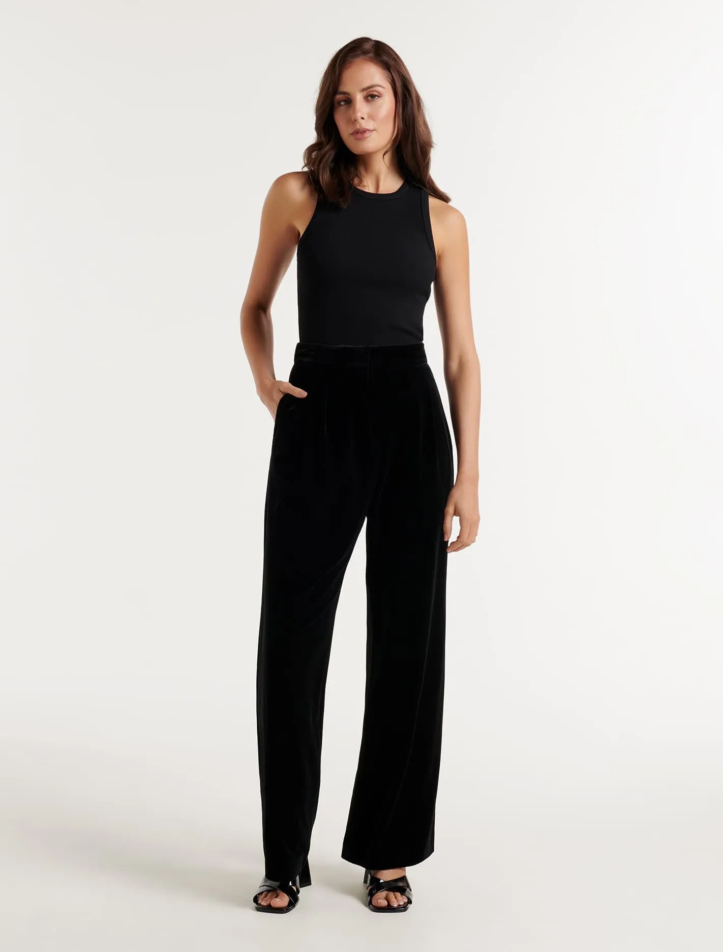 Harlow Velvet Tailored Pant