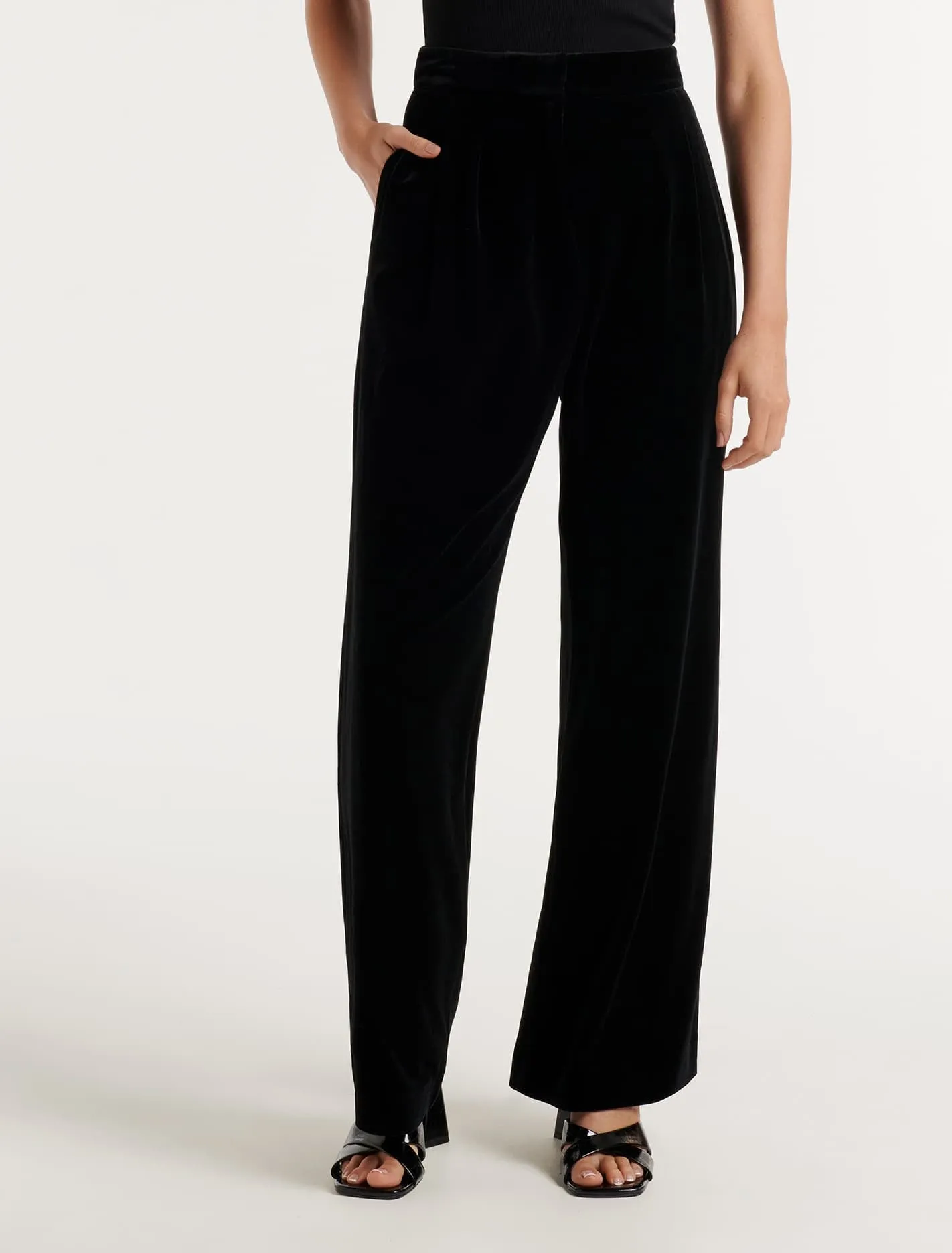 Harlow Velvet Tailored Pant