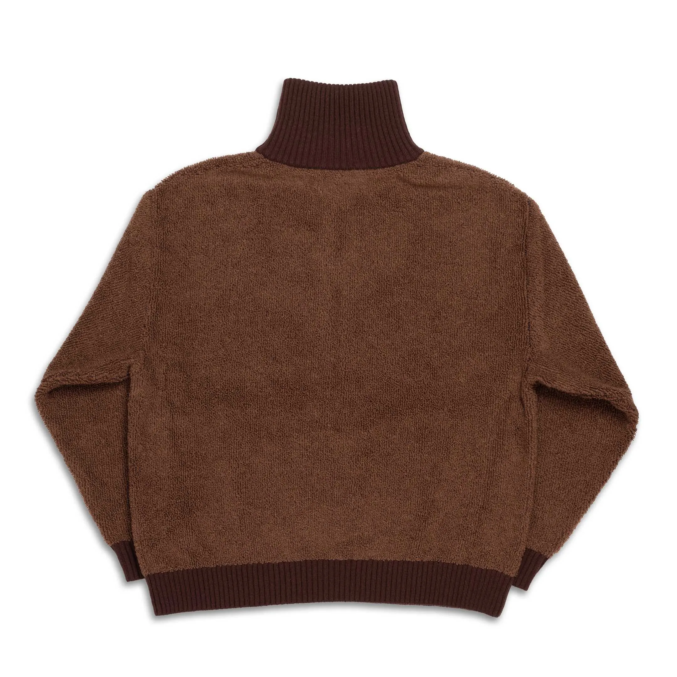 Haversack 5G Pile Zip Sweater Brown