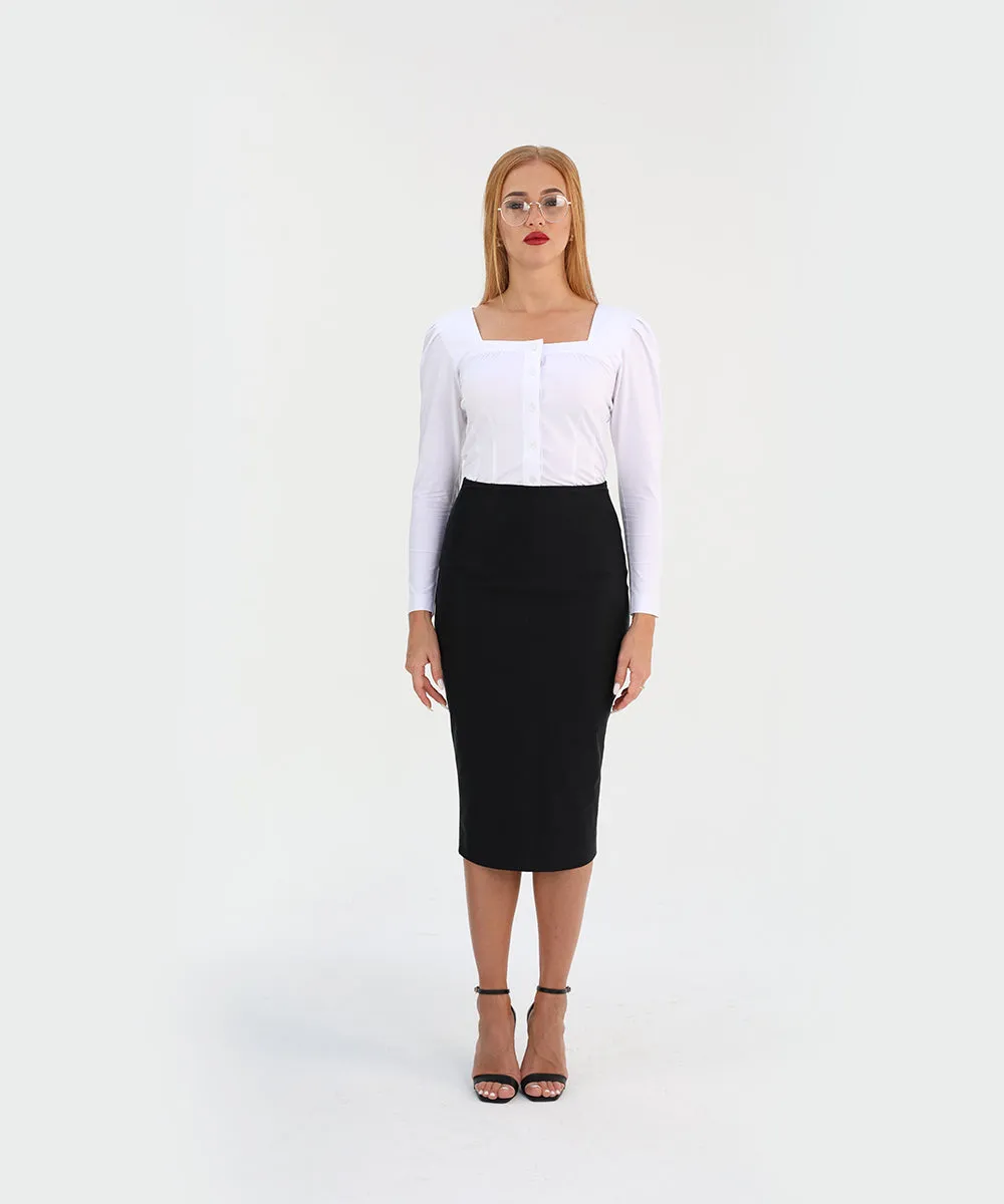 High Waist Pencil Skirt