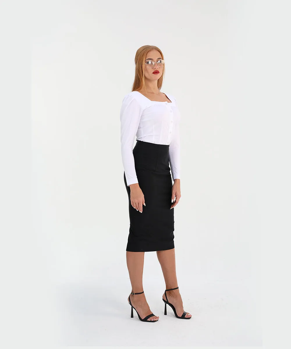 High Waist Pencil Skirt