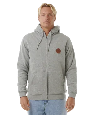 Icons Lines Zip Hoodie in Greym