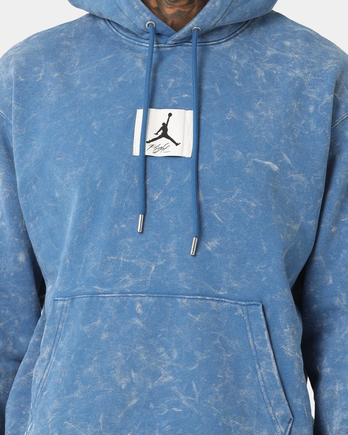 Jordan Essential Statement Washed Fleece Pullover Hoodie True Blue/Sail