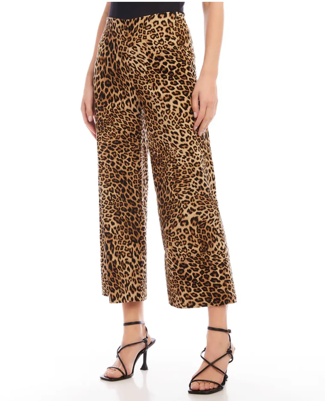 Karen Kane - Cropped Cordoroy Pants - Leopard