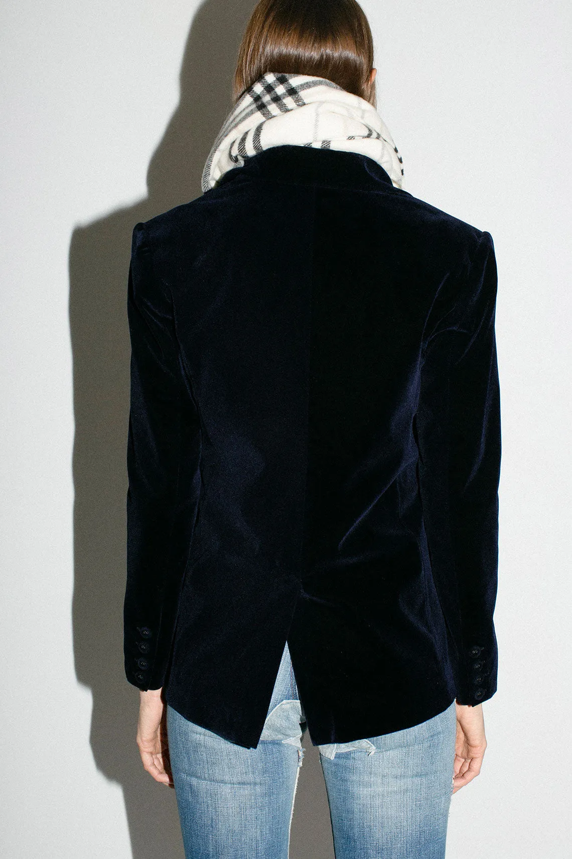 Marmont Navy Velvet Blazer