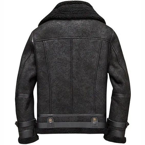 Men’s B3 Aviator Flight Shearling Bomber Jacket