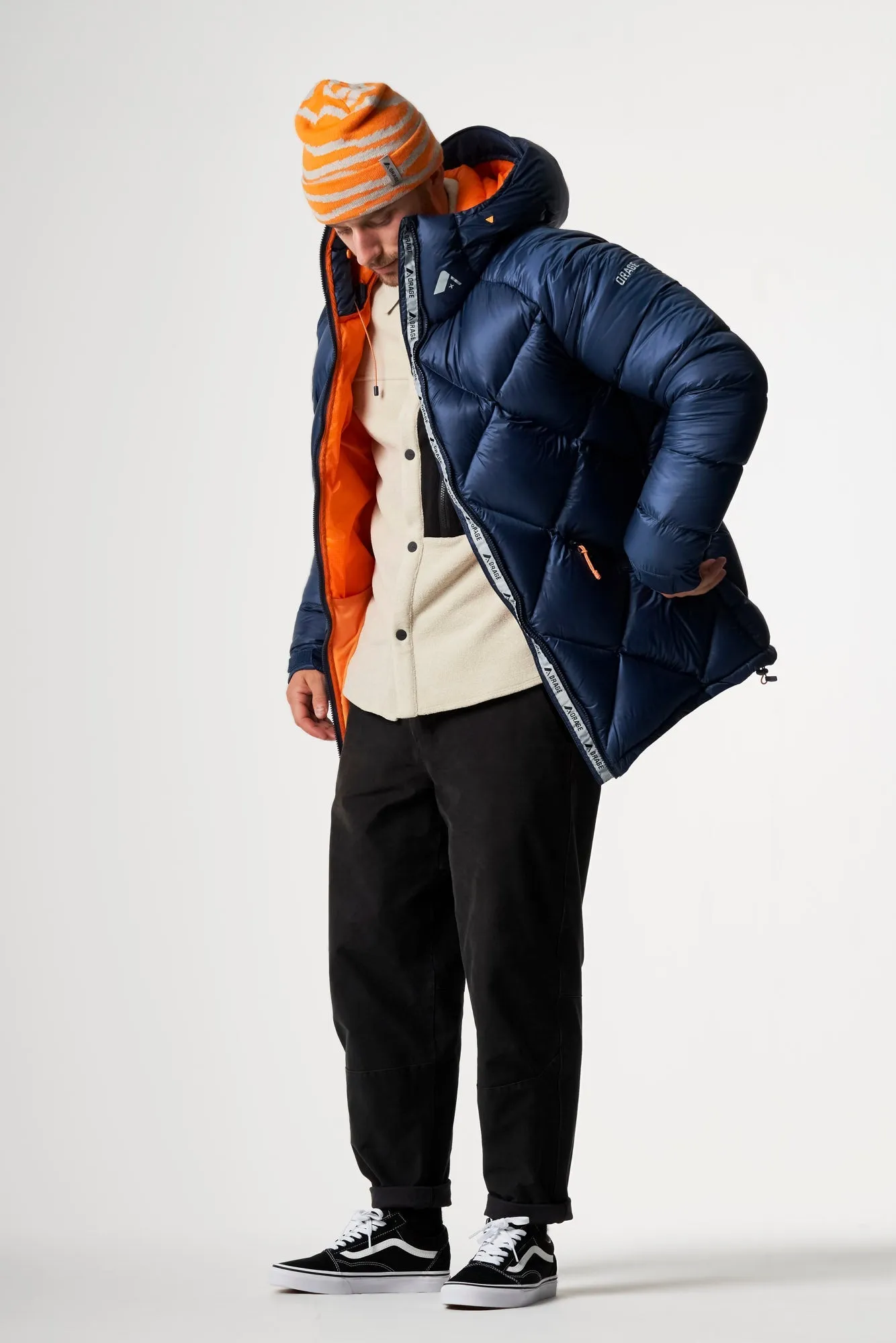 Men's Elias Down Parka-Deep blue