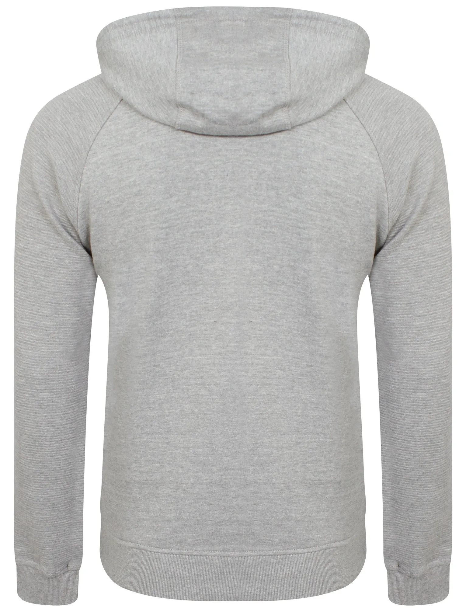 Mens Joel Qutory Pull Over Hoodie in Grey Marl