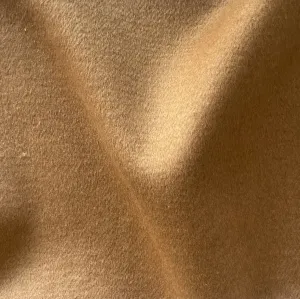 Mid-Weight Deep Camel Wool Blend Melton Coating