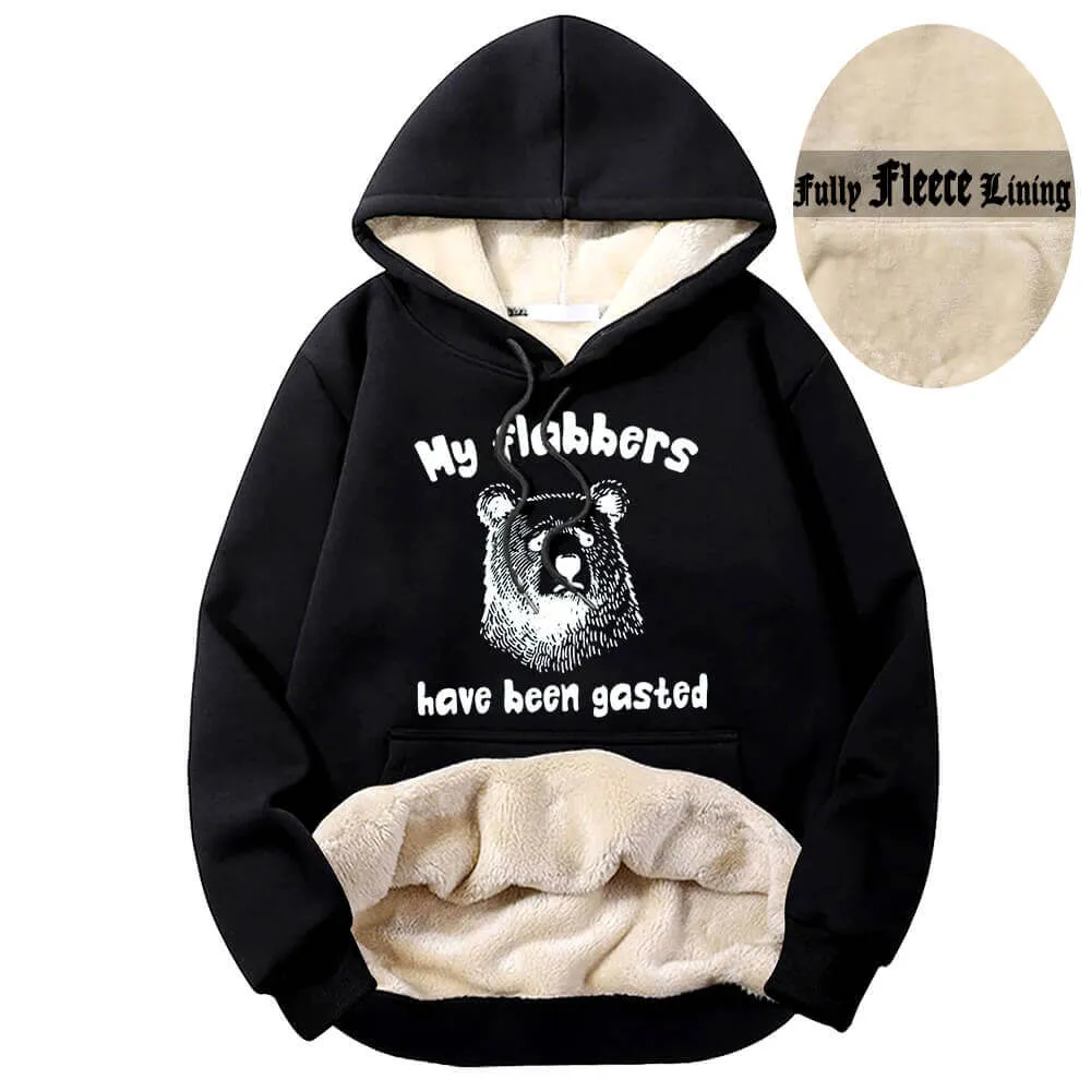 My Flabbers Have Been Gasted Bear Fleece Sherpa Hoodie