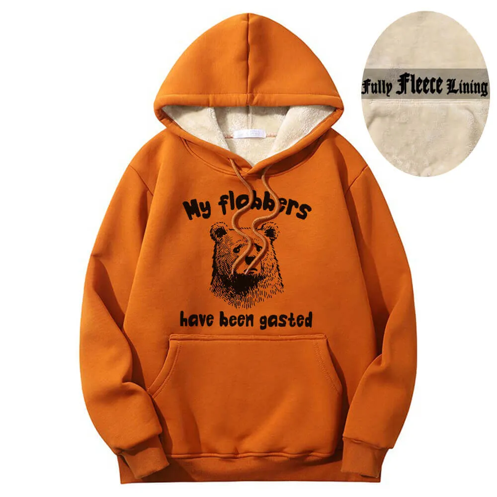 My Flabbers Have Been Gasted Bear Fleece Sherpa Hoodie