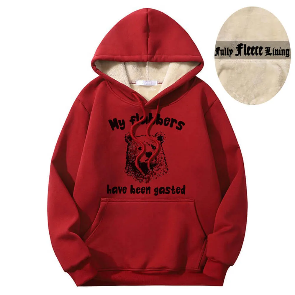 My Flabbers Have Been Gasted Bear Fleece Sherpa Hoodie