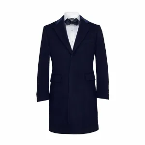 Navy Chesterfield Overcoat