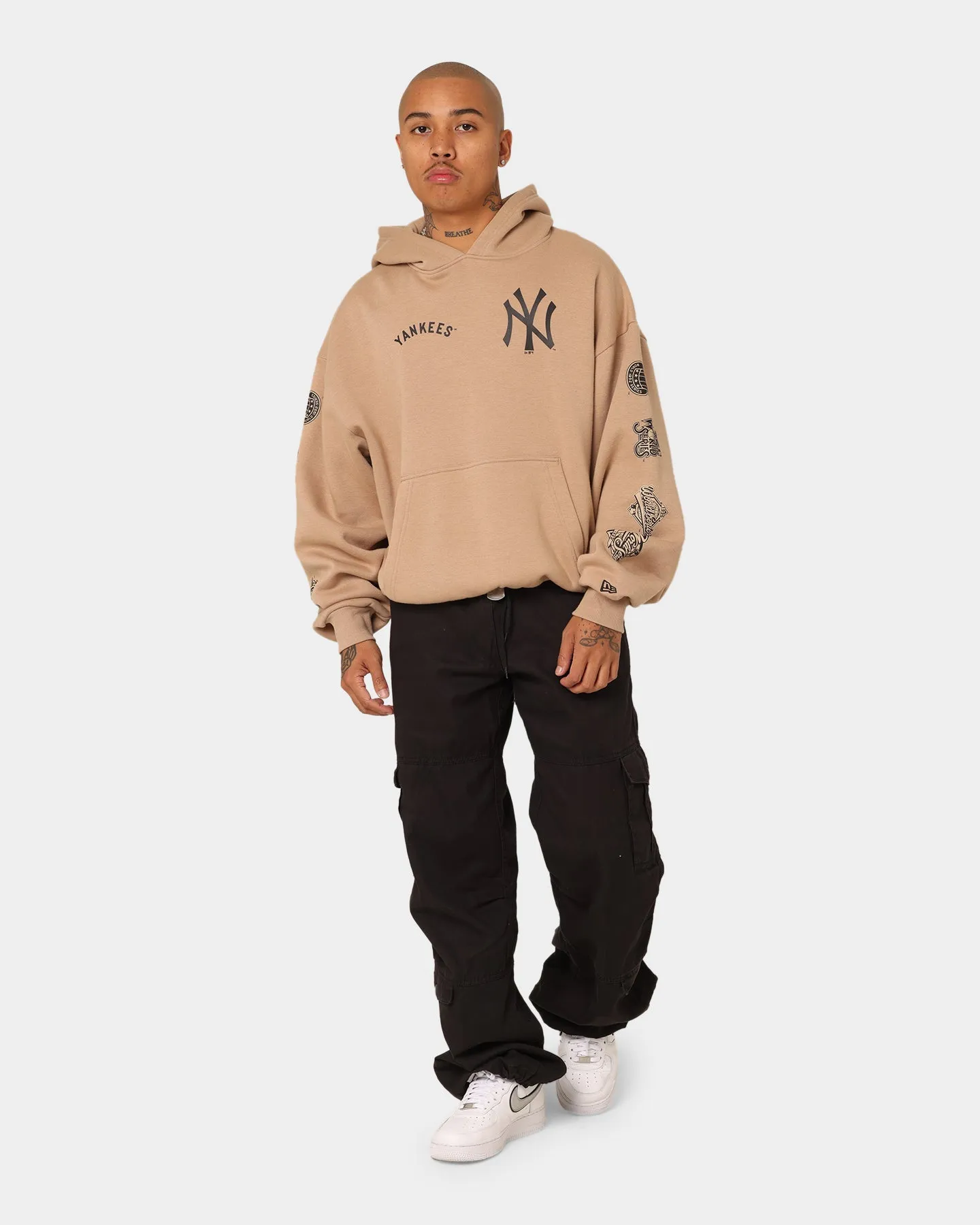 New Era New York Yankees Multi Logo Hoodie Tumbleweed