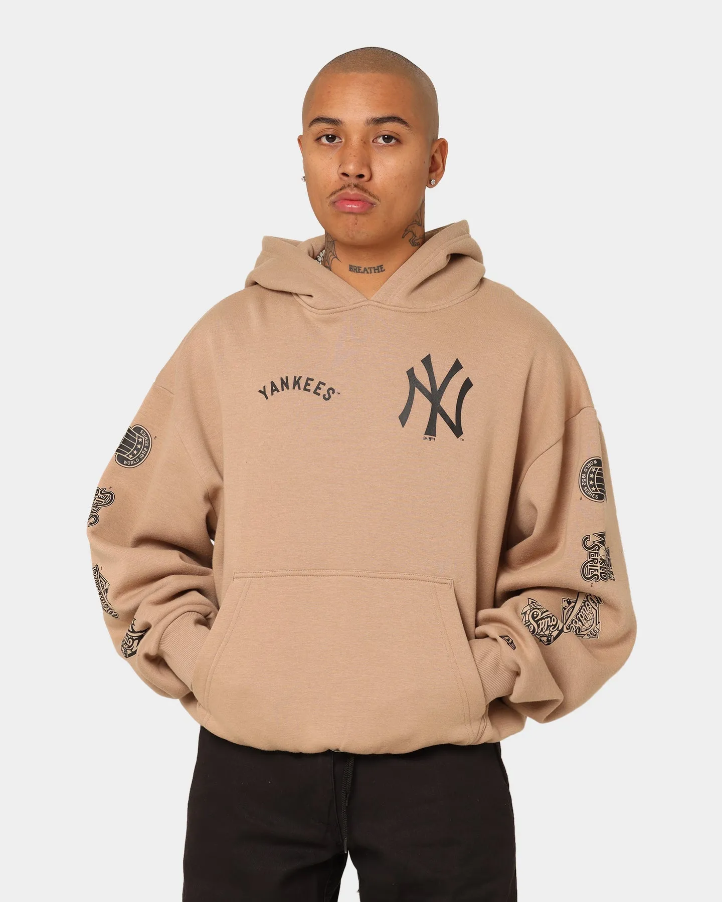 New Era New York Yankees Multi Logo Hoodie Tumbleweed