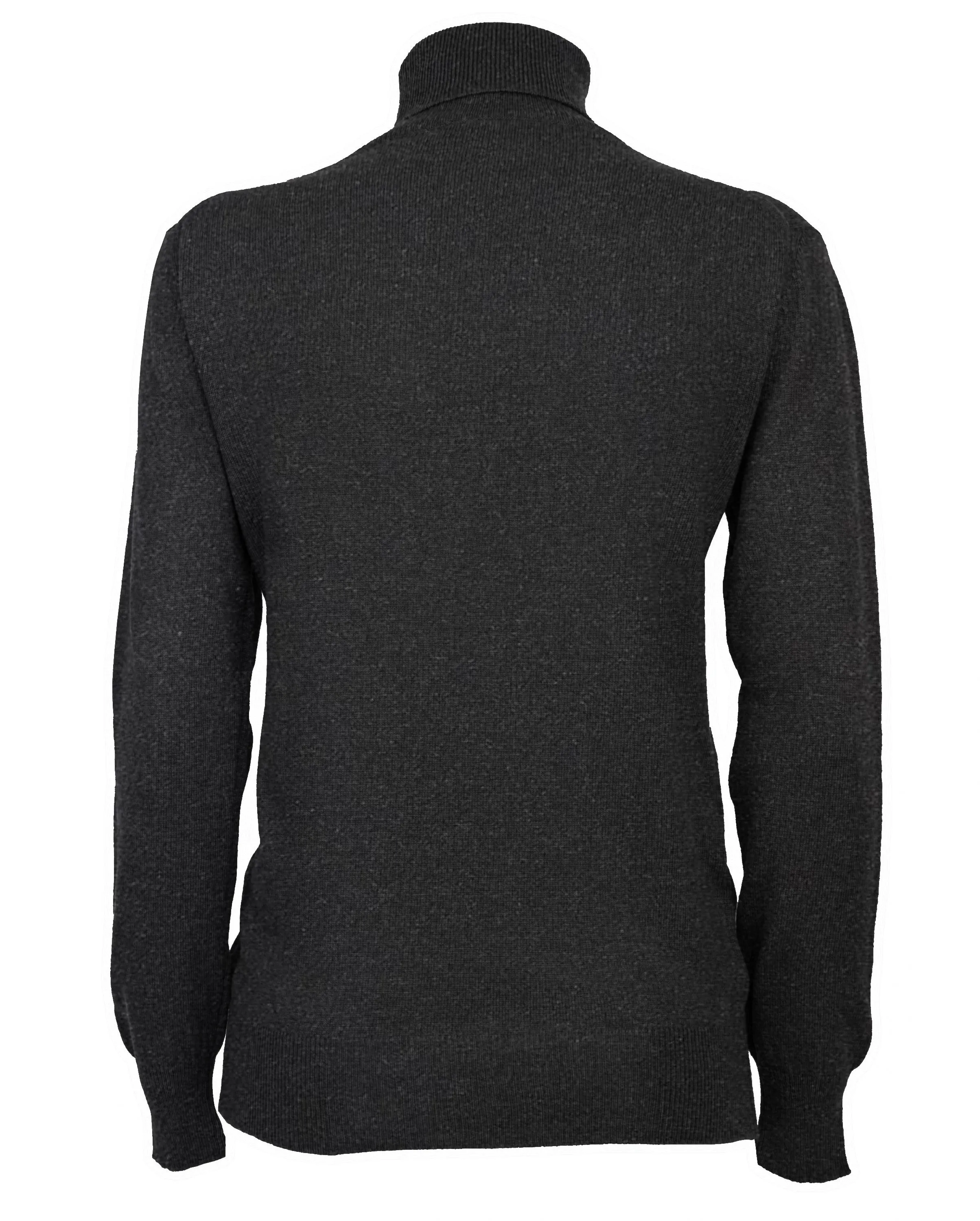 NEW FALL 24 - Women's Pure Cashmere Turtleneck Sweater Charcoal