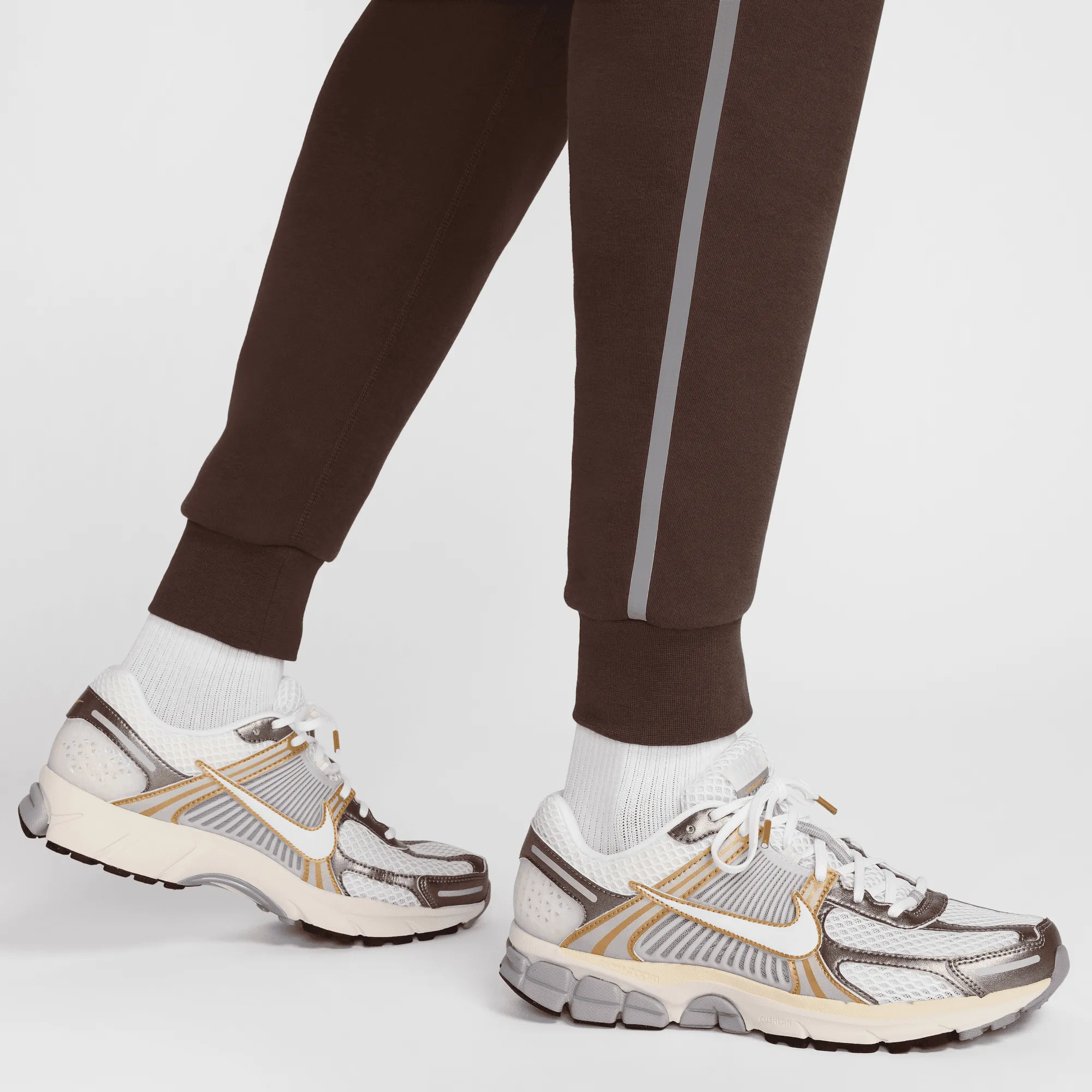 Nike Sportswear Tech Fleece Brown Silver Reflective Joggers