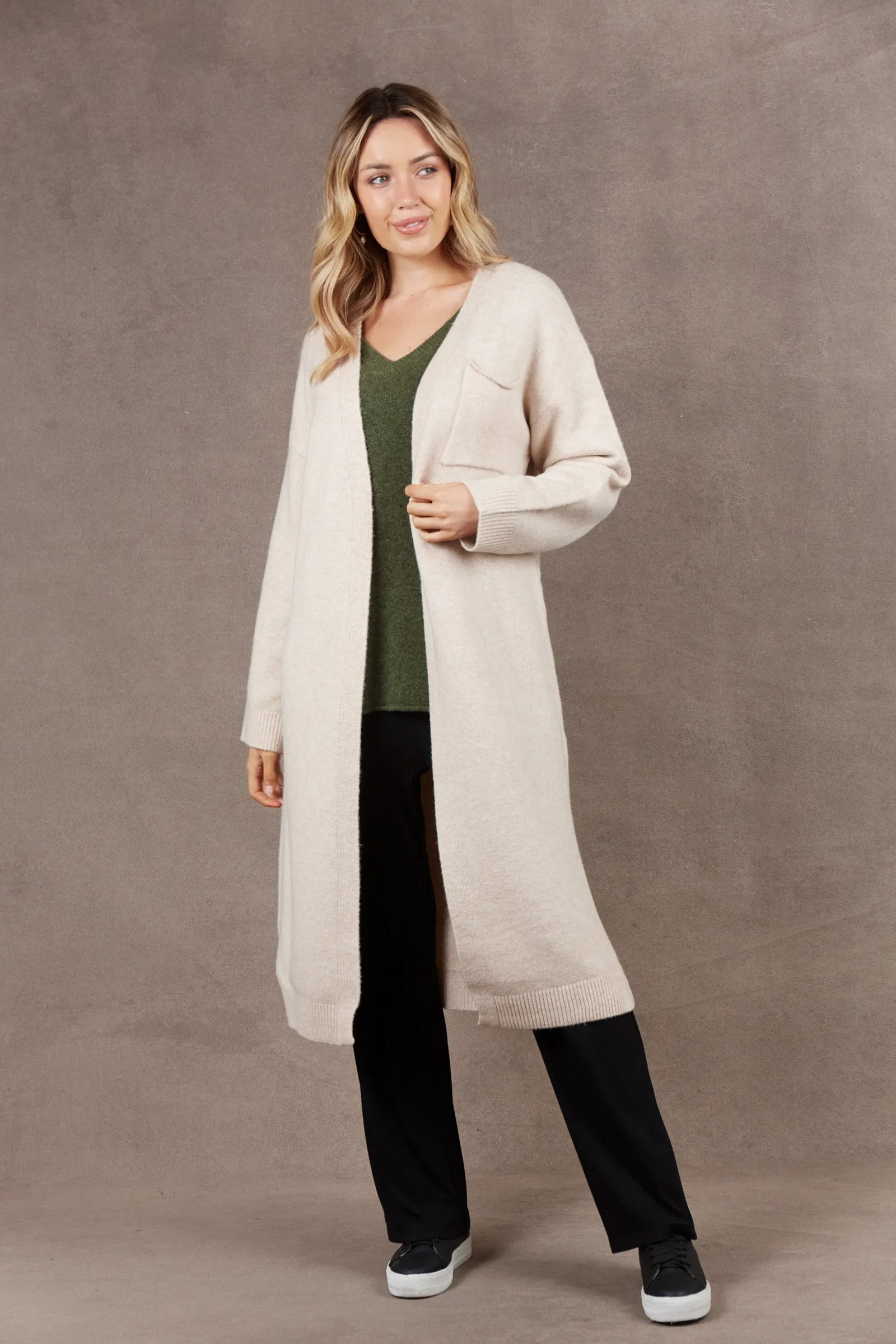 Paarl Longline Cardigan - Oat