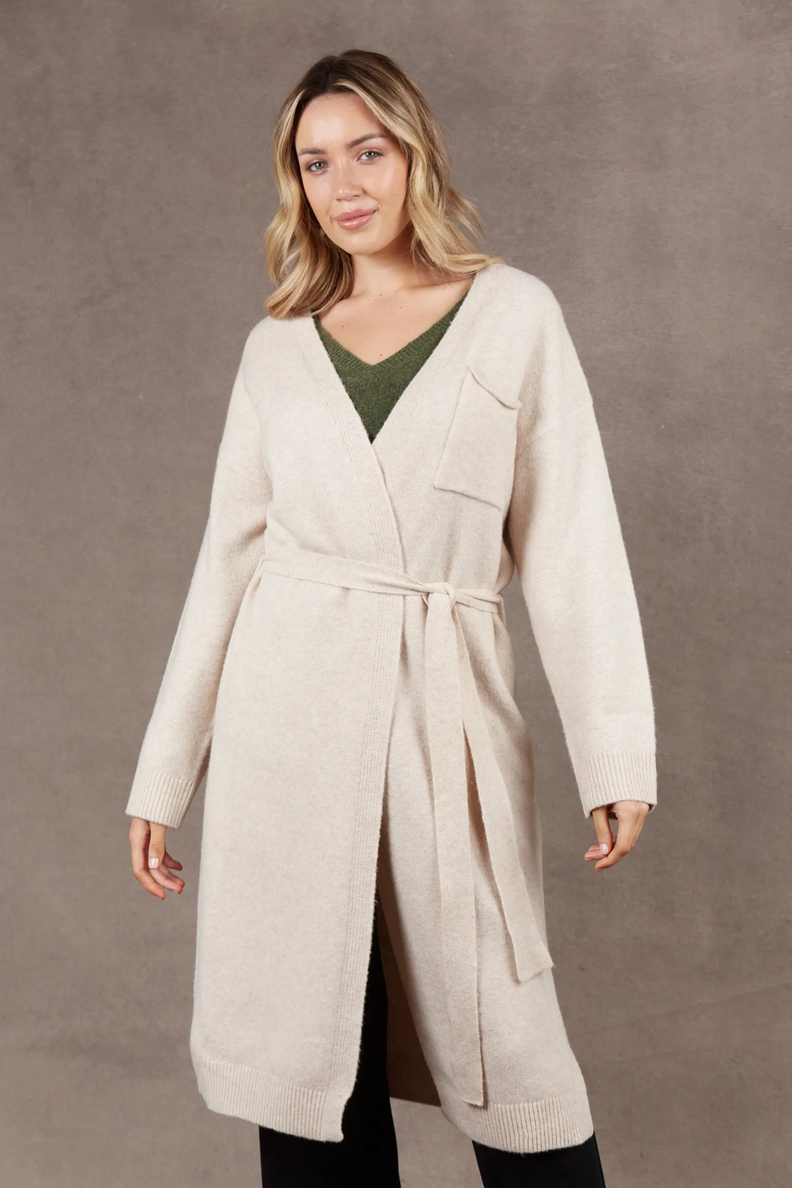 Paarl Longline Cardigan - Oat