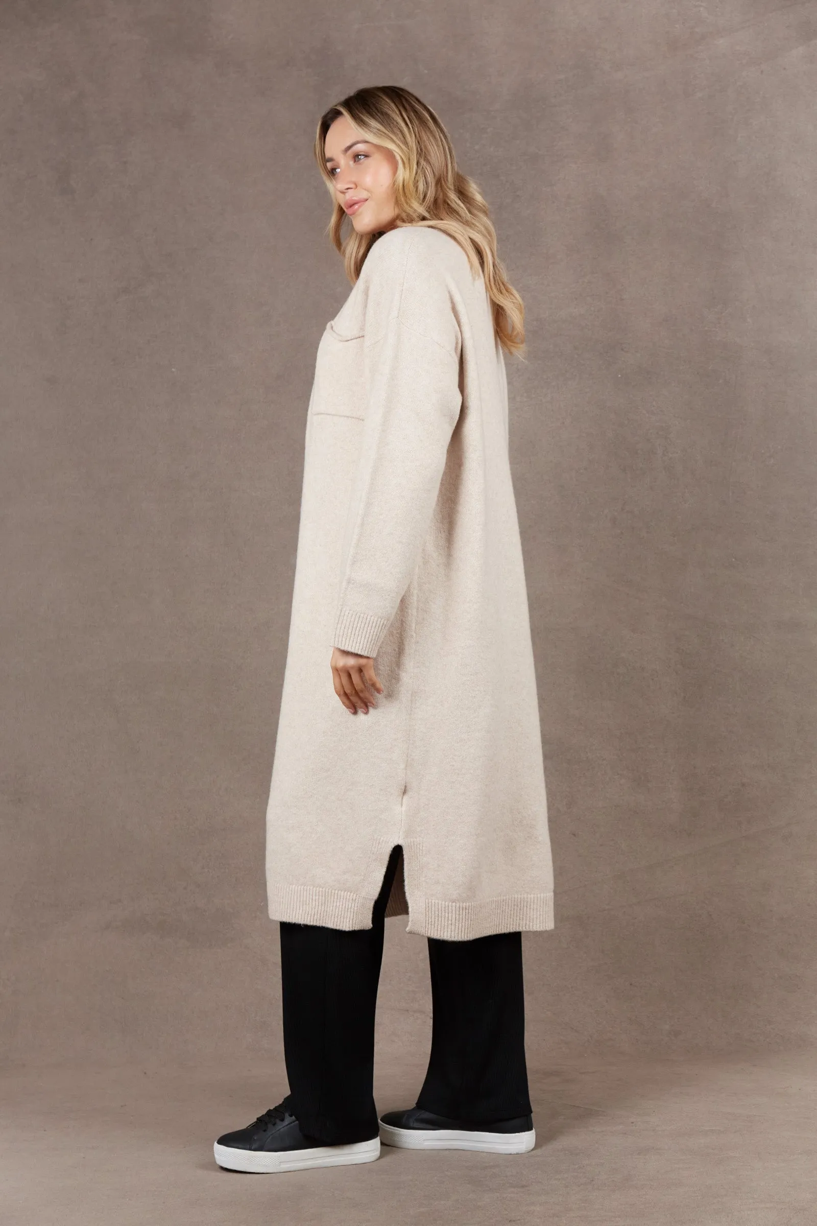 Paarl Longline Cardigan - Oat