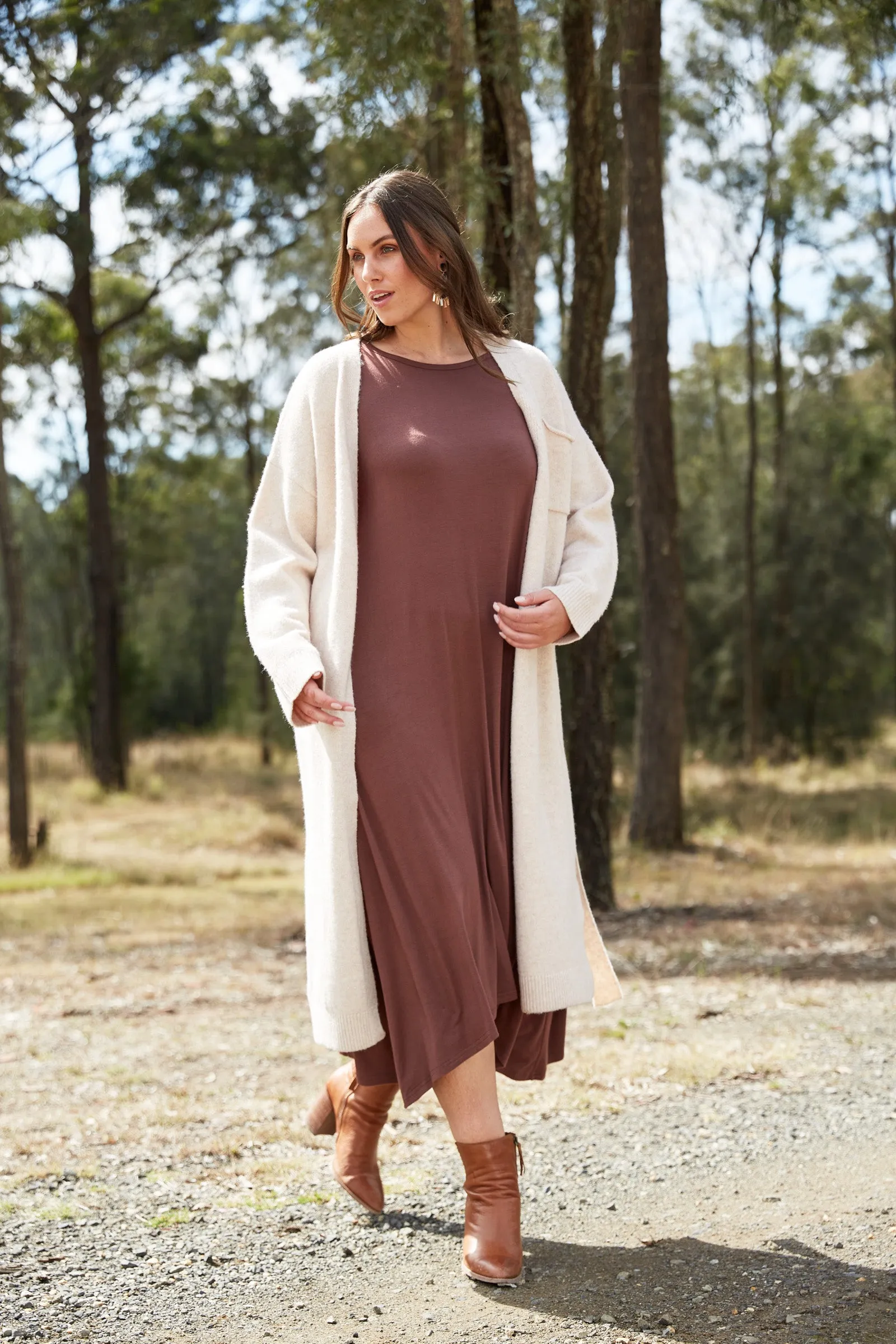 Paarl Longline Cardigan - Oat