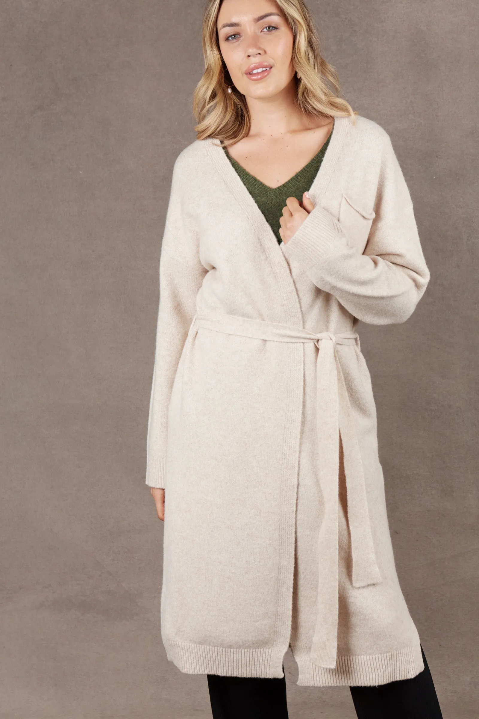 Paarl Longline Cardigan - Oat