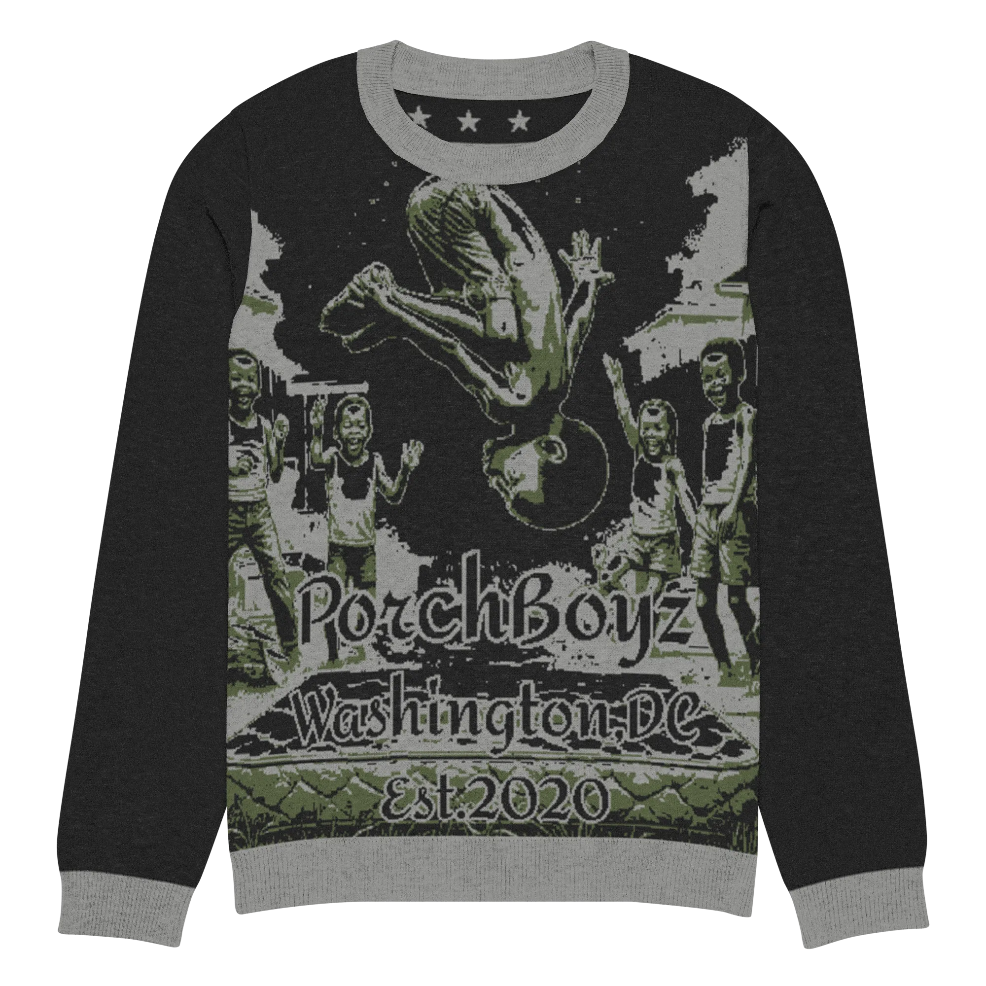 Porchboyz "Vintage" Knitted crew neck sweater