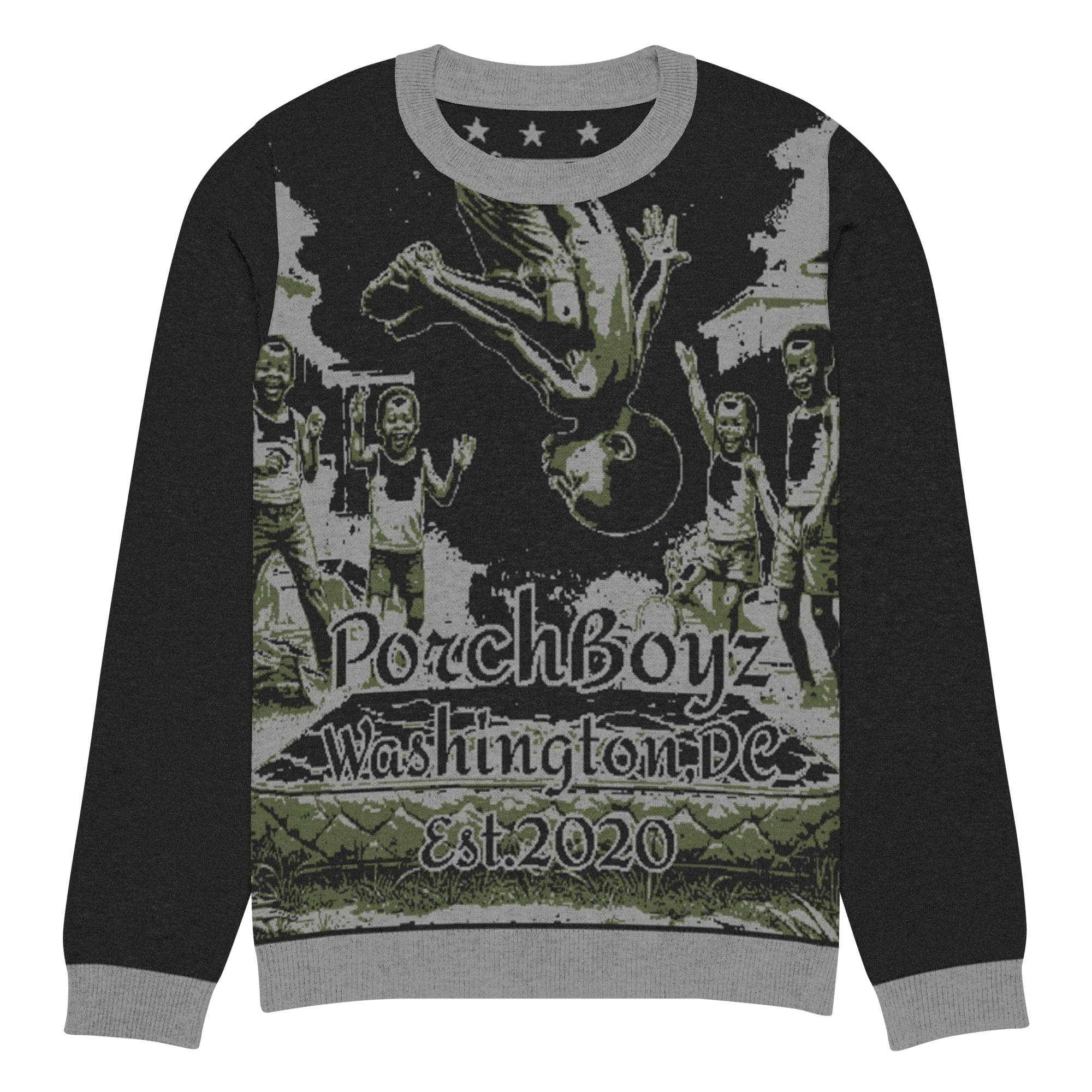 Porchboyz "Vintage" Knitted crew neck sweater