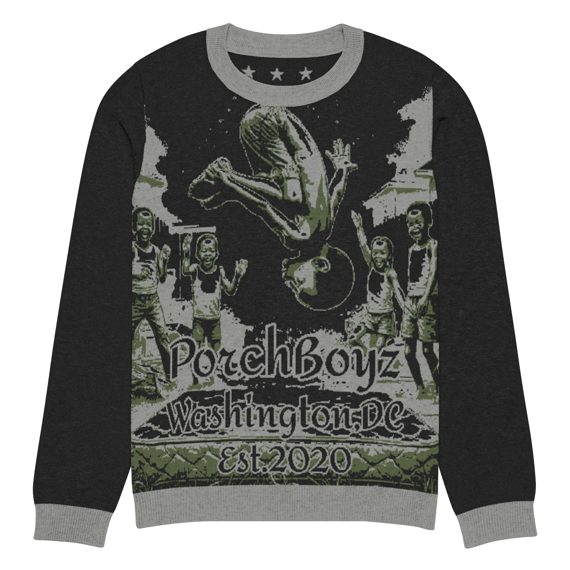 Porchboyz "Vintage" Knitted crew neck sweater